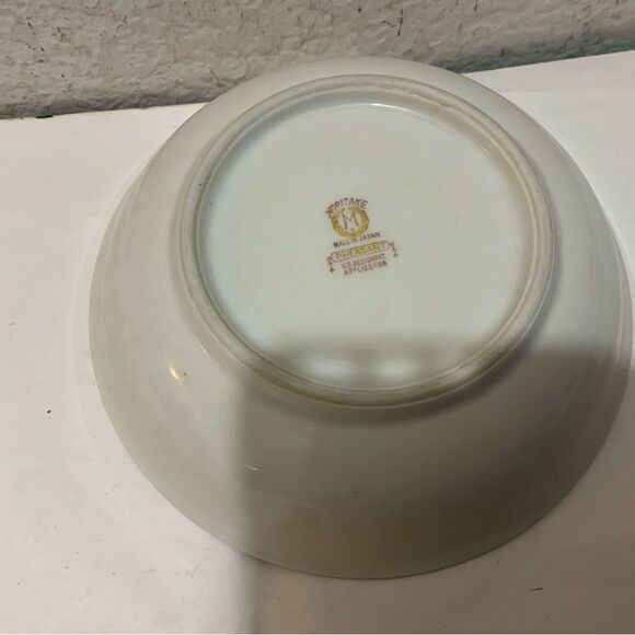 Noritake Antique China - 6 “ small bowl - "Pheasant" c. 1921 G17 - Picture 7 of 8